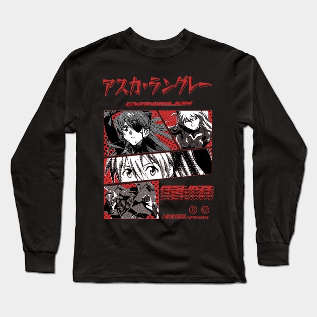 asuka evangelion Long Sleeve T-Shirt by Retrostyle